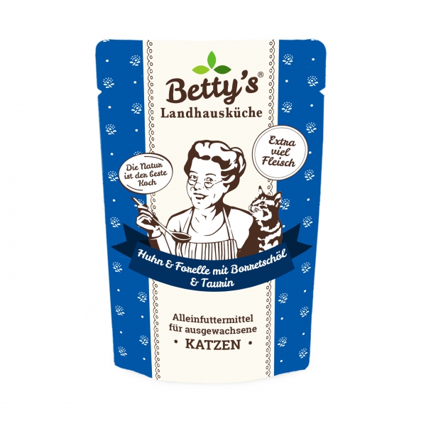 Betty`s Landhausküche Frischebeutel Huhn & Forelle 100g